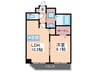 ベルパッソ三篠Ⅱ 1LDKの間取り