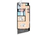 Axis Bld 1LDKの間取り