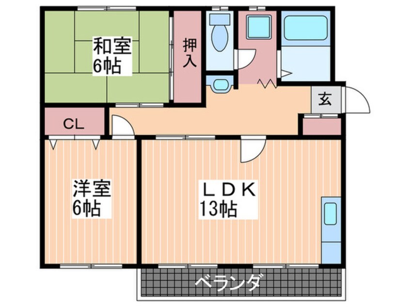 間取図 第２中筋マンション