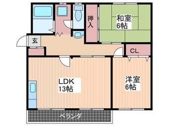 間取図 第２中筋マンション