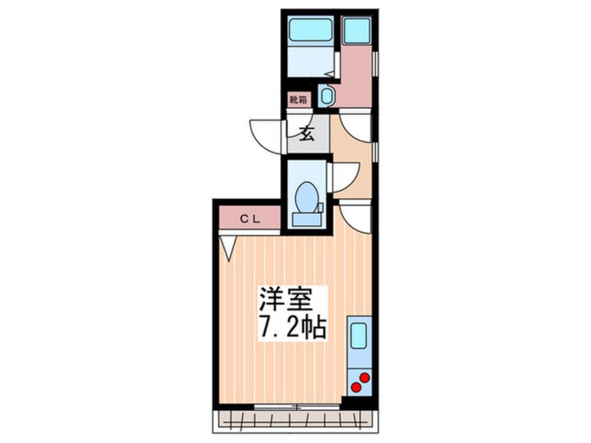 間取図 グレ－スコ－ト矢賀Ⅱ