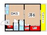 サンハイム西口 1DKの間取り