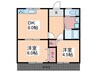 Town　House　鶴江 2DKの間取り