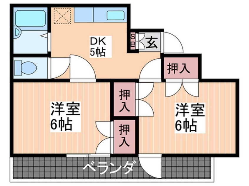 間取図 JOYFUL楠木