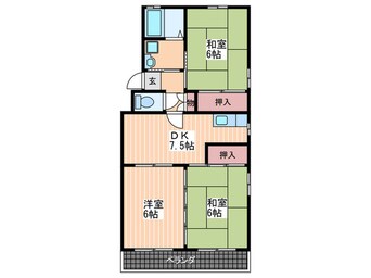 間取図 第1中西マンション