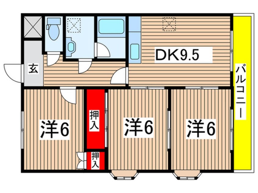 間取図 アゼリア祗園