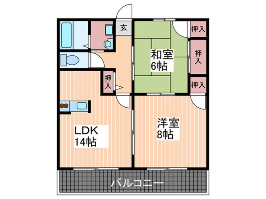 間取図 グランデ西原