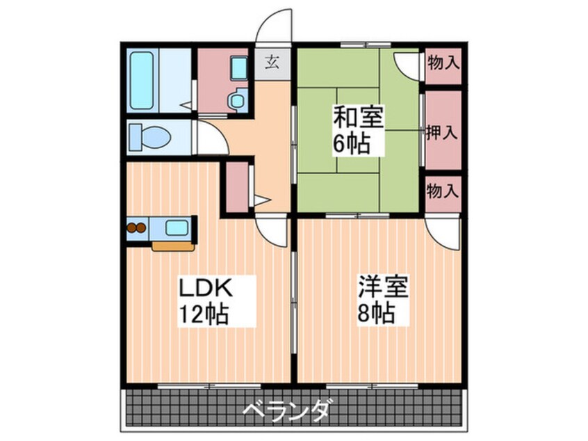 間取図 グランデ西原