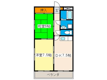 間取図 ル・クレール三篠