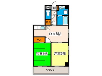 間取図 ル・クレール三篠