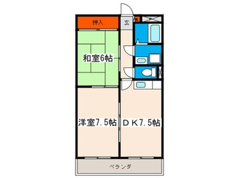 間取図 ル・クレール三篠