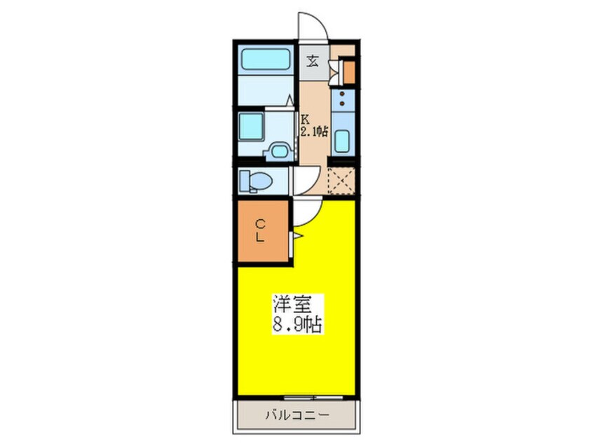 間取図 シャルム肥後Ⅱ