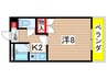 ＪＵＫＥＮ駅前ビル 1Kの間取り