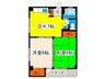 新洋社ビル 2DKの間取り