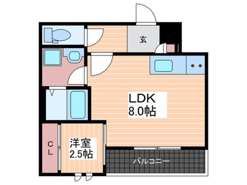 間取図 PensionJuly桜尾本町