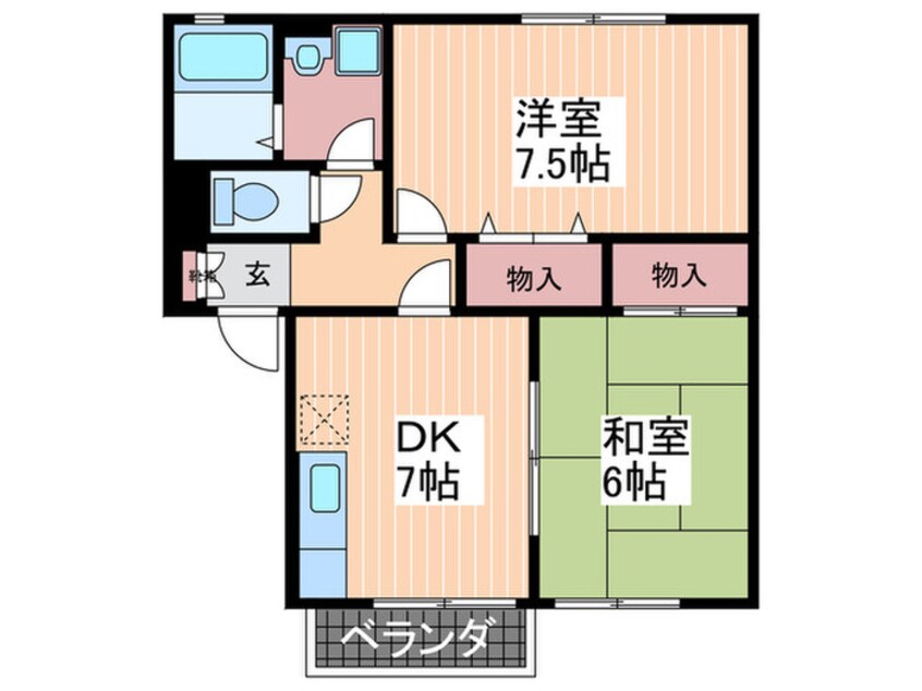 間取図 エスポワール多川