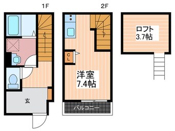 間取図 ﾘﾉﾘﾉｱﾊﾟｰﾄﾒﾝﾄ廿日市D棟
