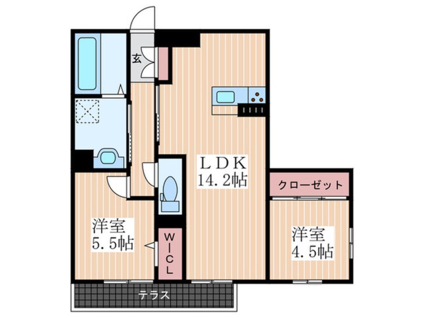 間取図 ルミナス楽々園