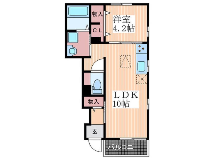 間取図 グロース　ブルーメ　B