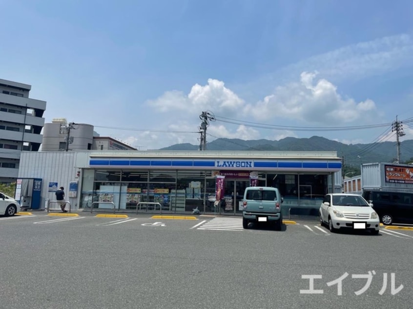 ローソン八幡1丁目店(コンビニ)まで350m グロース　ブルーメ　B