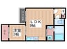 Ｒｅｇａｌｅｓｕｔ　ＬＦ庚午北 1LDKの間取り