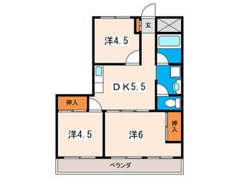 間取図 BAUHAUS天満
