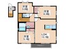 リズィエール地御前A 3LDKの間取り