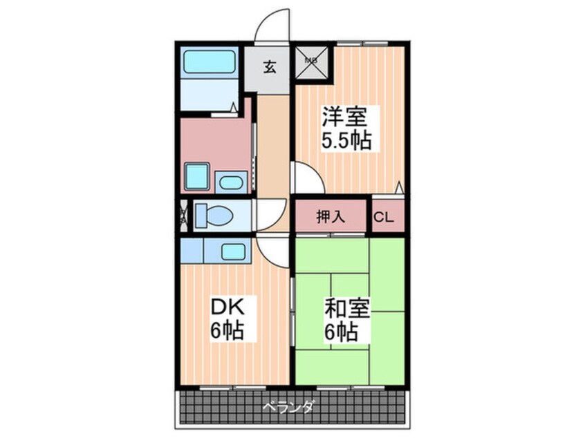 間取図 サンシャイン曙