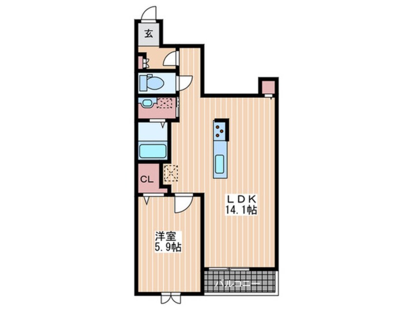 間取図 レゾンドⅢ　古市橋