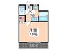 コ－ポリヴィエ－ル３９ 1Kの間取り