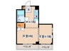 第３福助マンション 2DKの間取り