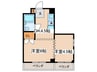 第３福助マンション 2DKの間取り