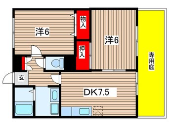 間取図 サンガーデン西山本Ｂ棟