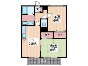 間取図 サンガーデン西山本Ｂ棟