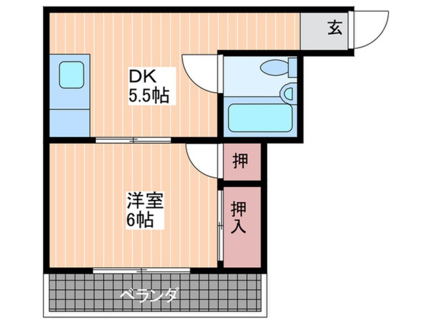 間取図 川住ビル