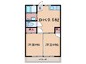 泉コーポ 2DKの間取り