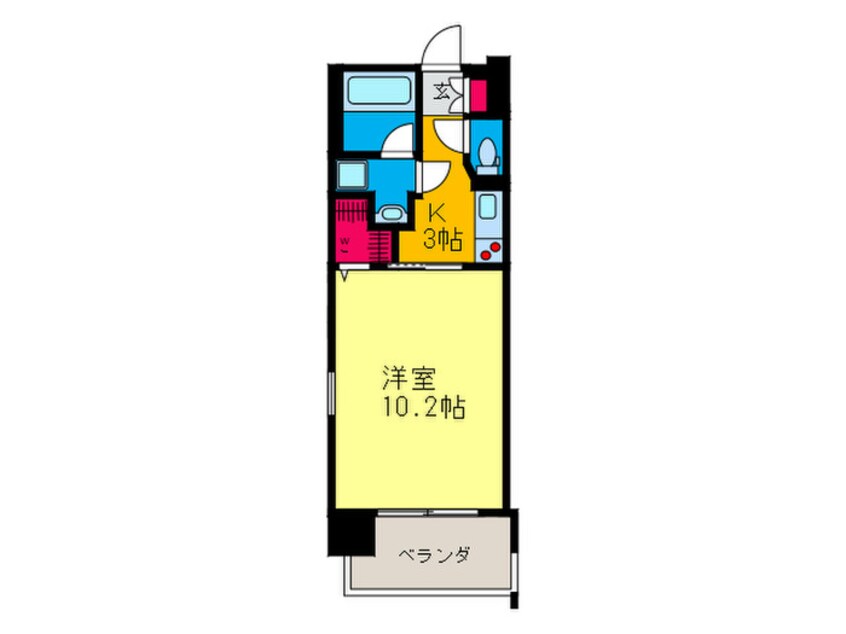 間取図 ルービンス宇品御幸Ⅱ