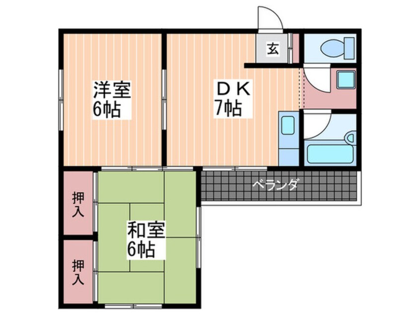 間取図 パルコパールⅠ