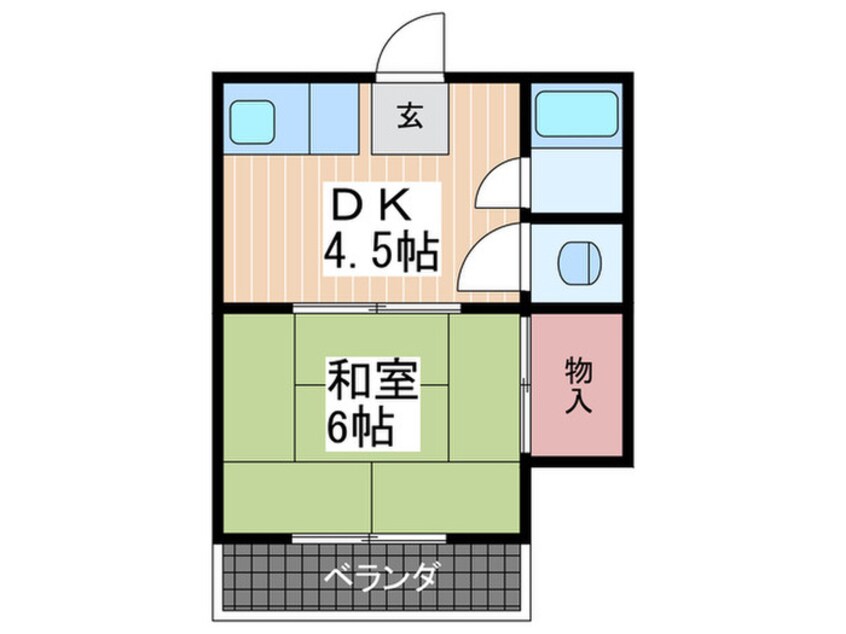 間取図 さつき荘