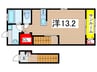 ラシック祇園 1Rの間取り