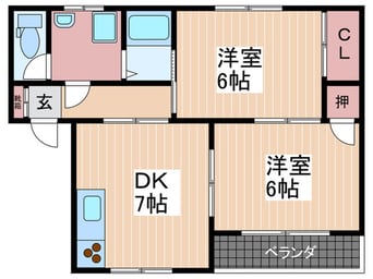 間取図 アサヒハイツ