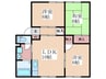 サンシティ中野　B 3LDKの間取り