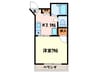 朝日ビル 1Kの間取り