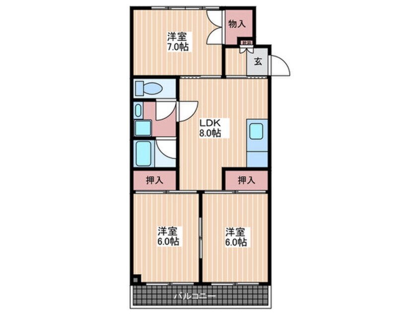 間取図 御堂コータス