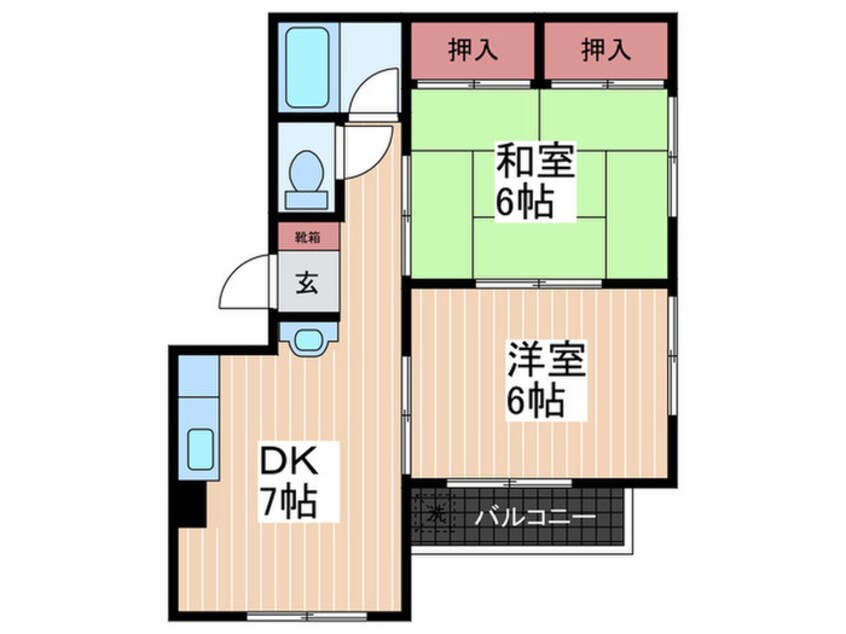 間取図 向洋細川ビル