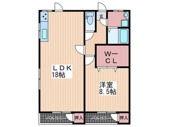 間取図 コーポ高島