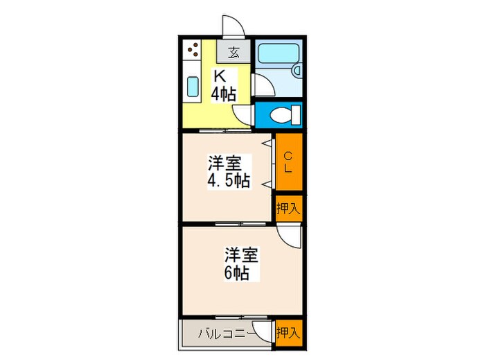 間取り図 コーポ高島