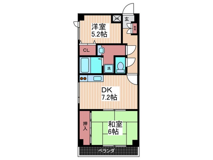 間取り図 グリ－ンテラス宮内