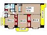 エフハリスト 3LDKの間取り