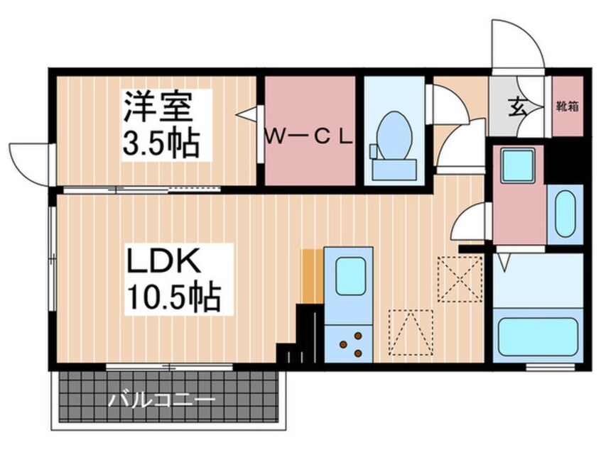 間取図 メゾン・ドＦＫ東雲本町